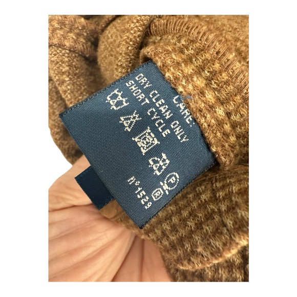 Ralph Lauren Wool Houndstooth Brown Leather Sheath Dress Equestrian Luxury RL - Picture 6 of 15